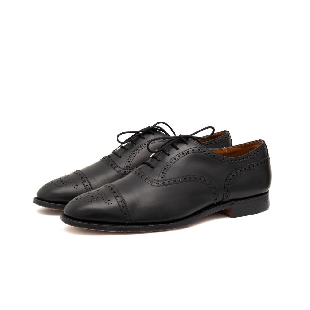 1,5k Church's Black Leather Diplomat Goodyear Welted Cap Toe Oxford Brogue US 11